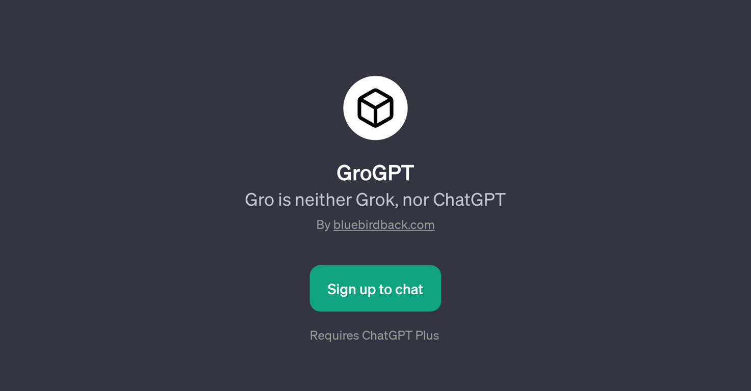 GroGPT website