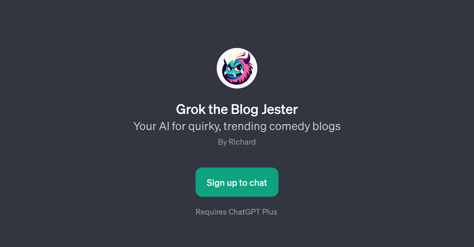 Grok the Blog Jester website