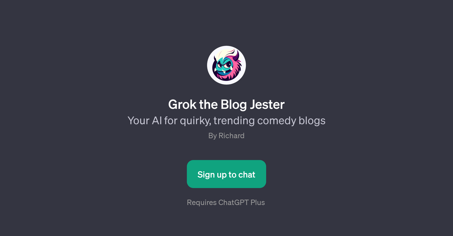 Grok the Blog Jester website