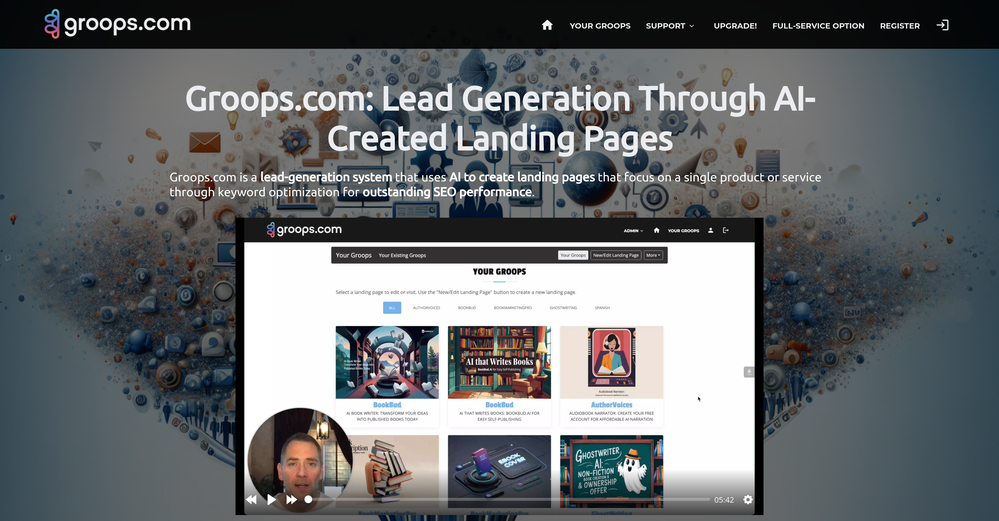 Groops.com website