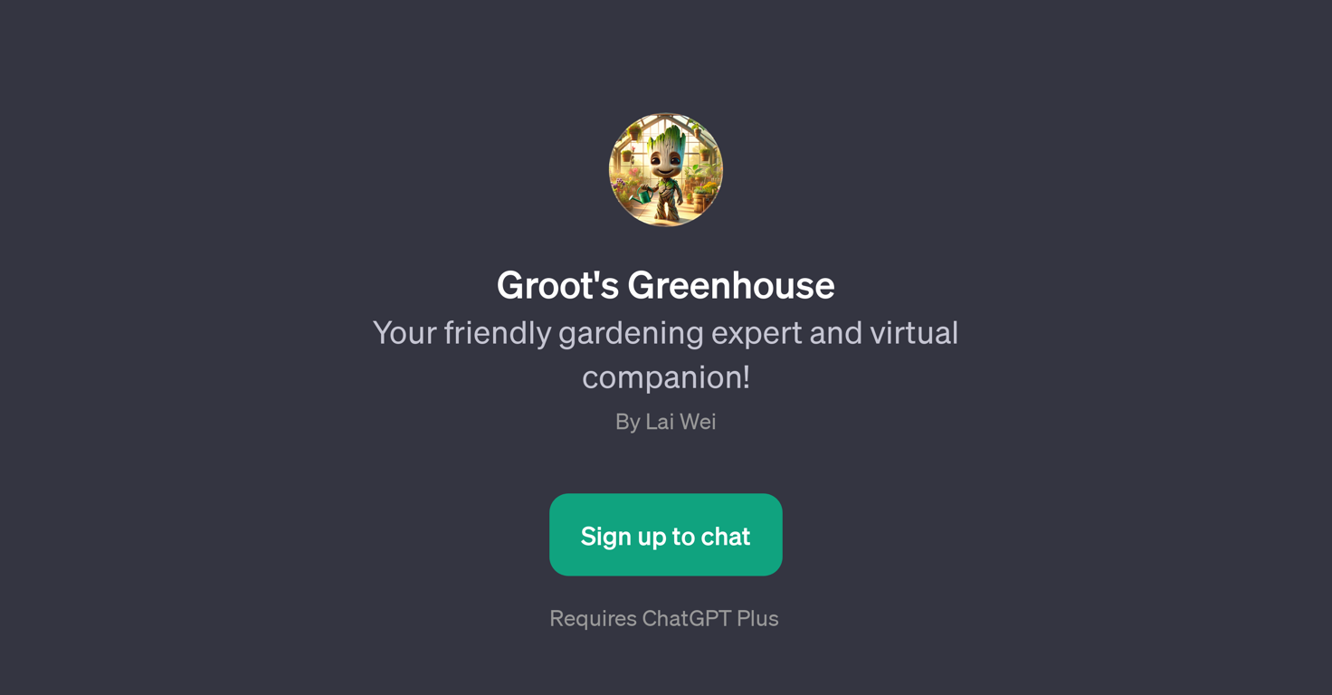 Groot's Greenhouse website