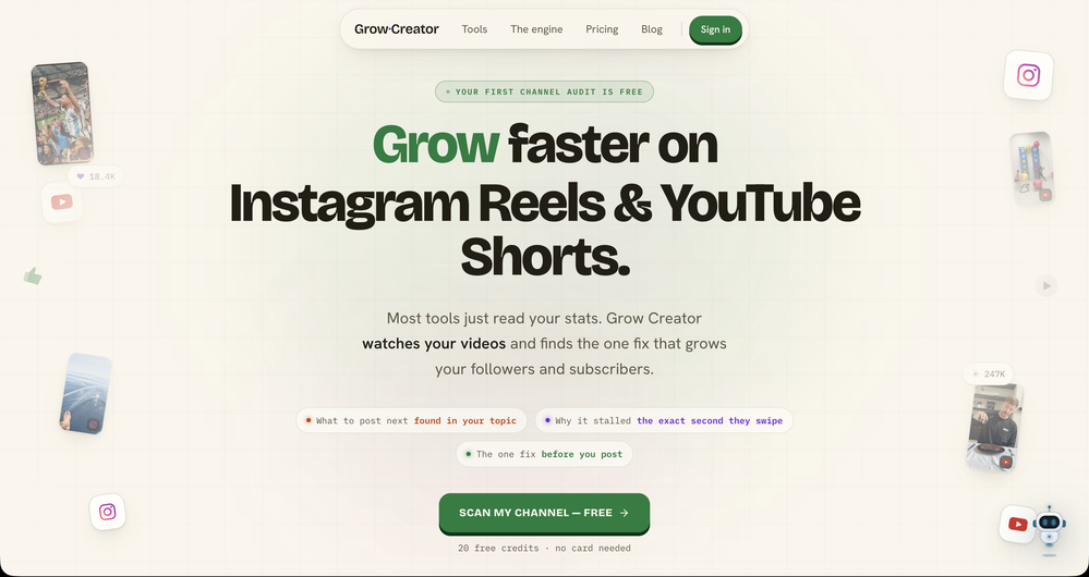GrowCreator website