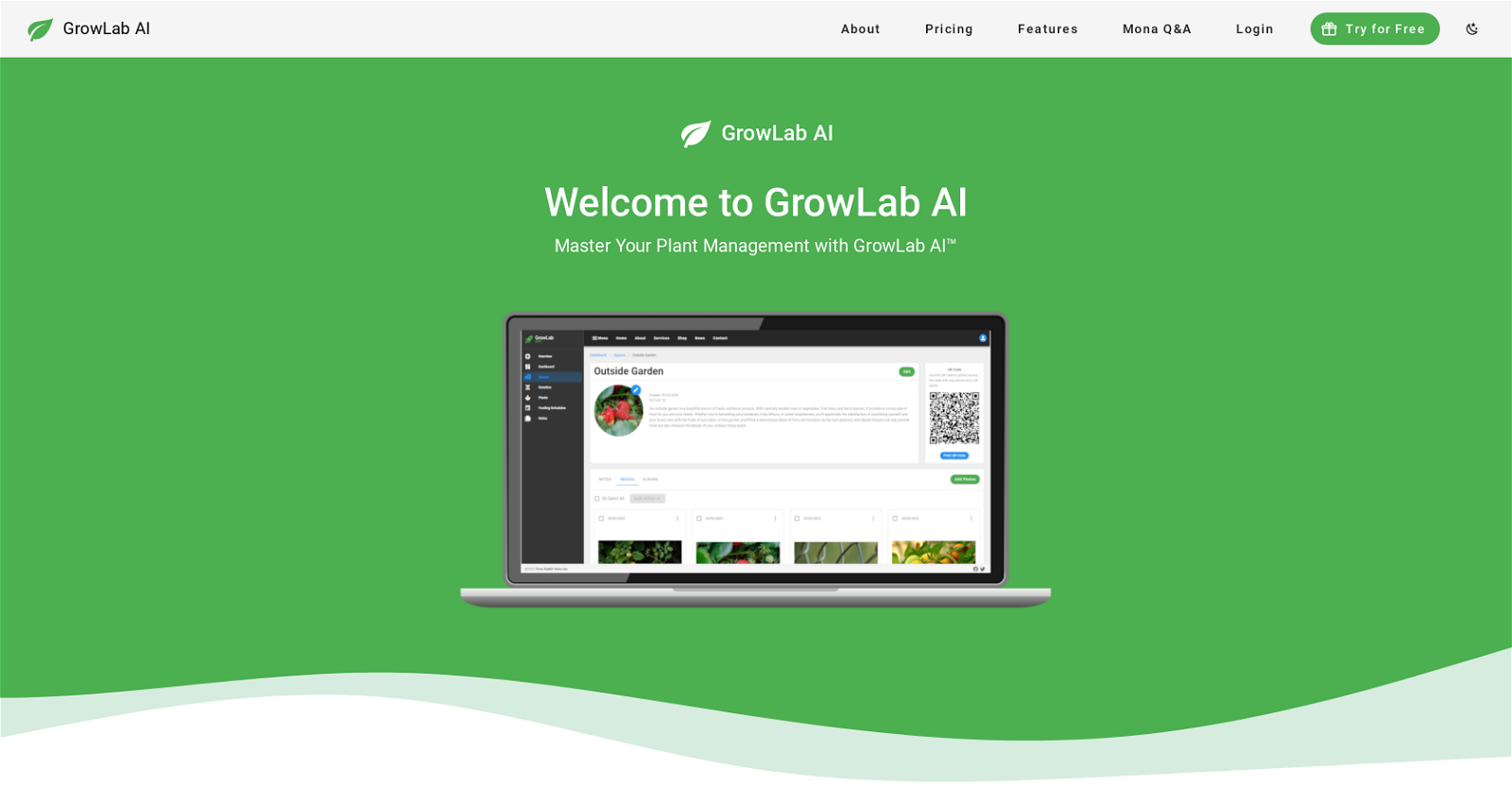 GrowLab AI website