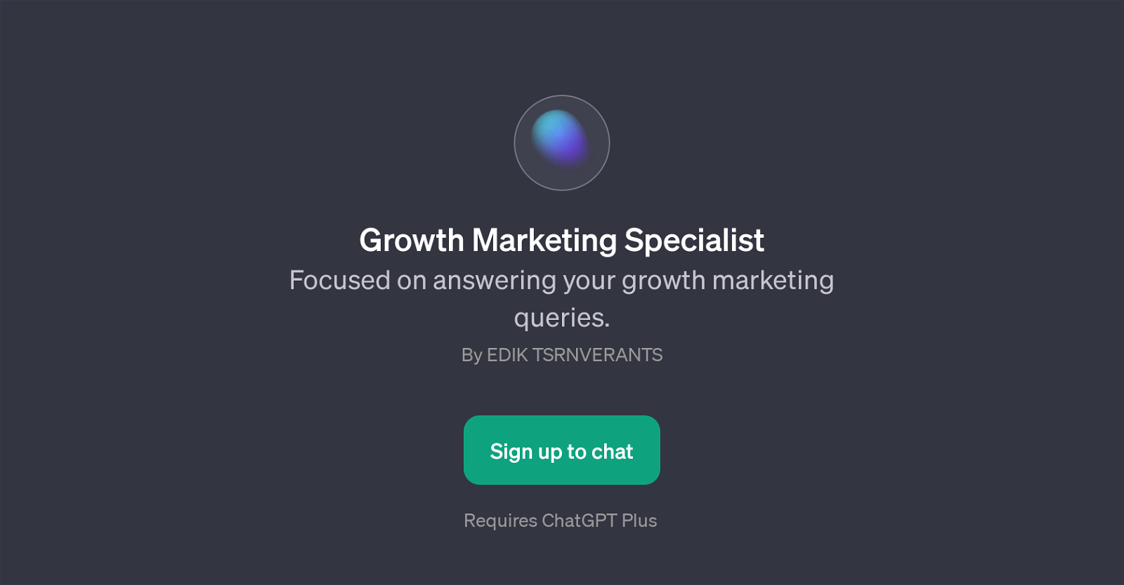 Growth Marketing Specialist website