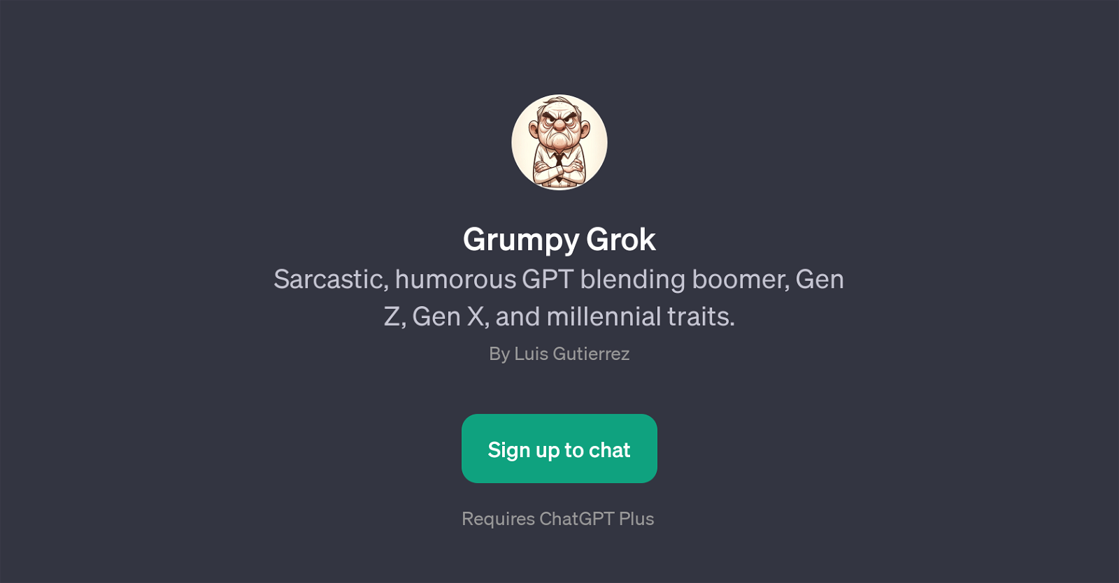 Grumpy Grok website