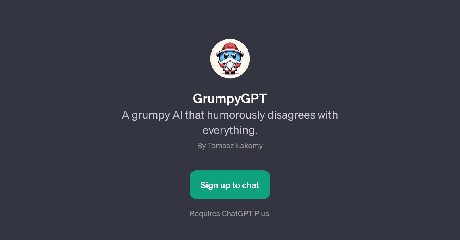 GrumpyGPT website