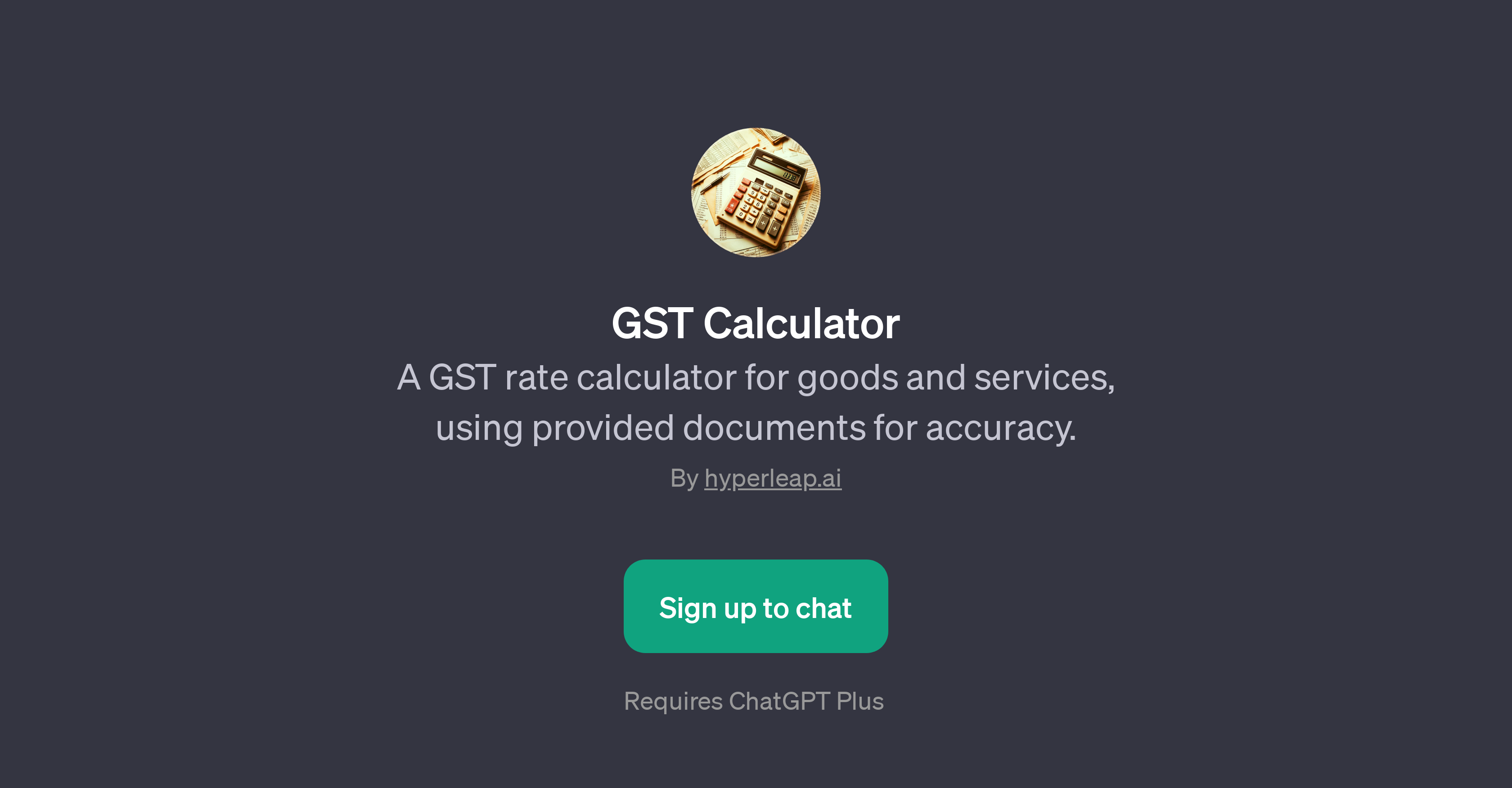 GST Calculator website