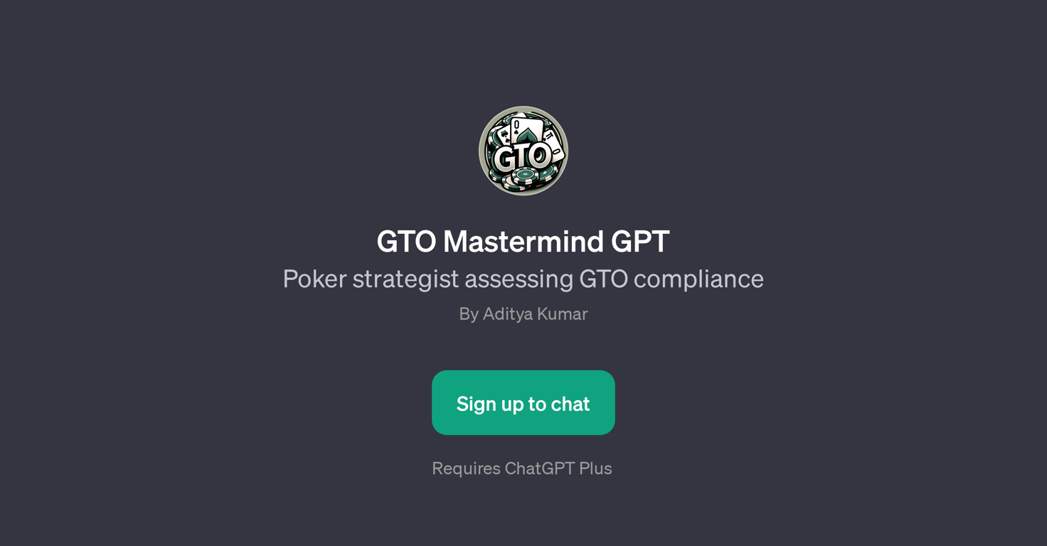 GTO Mastermind GPT website