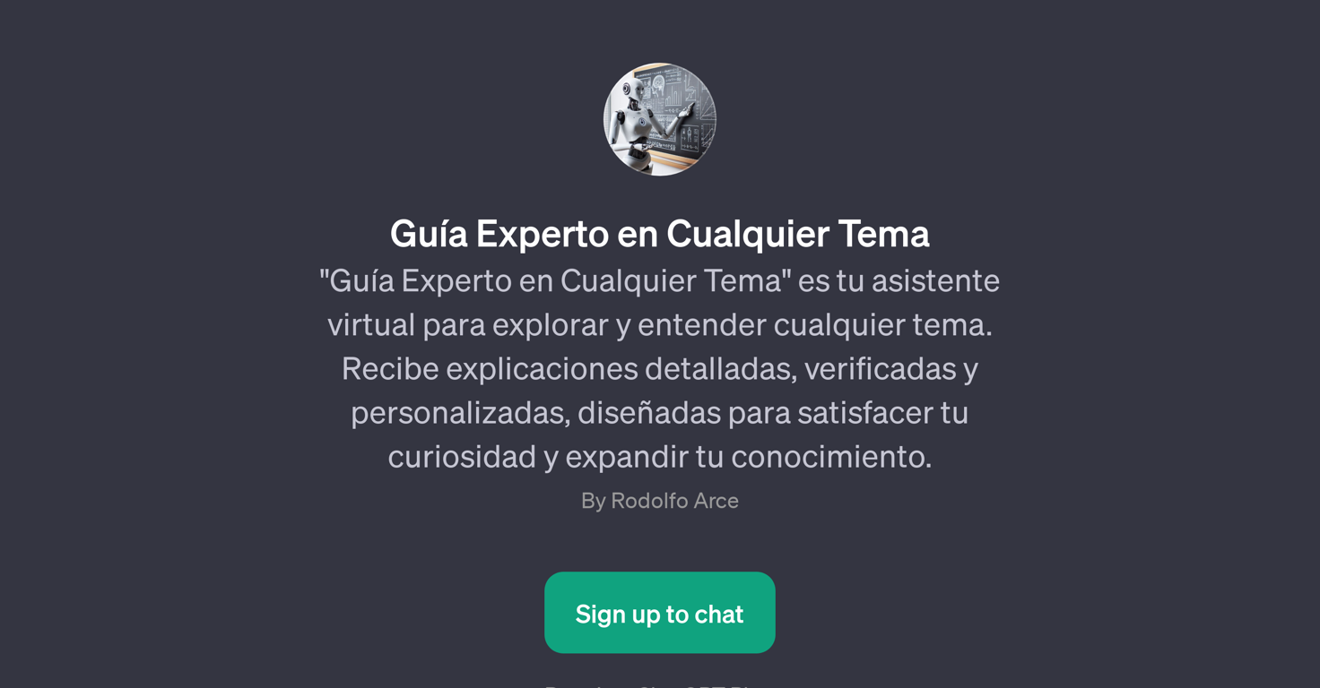 Gua Experto en Cualquier Tema website