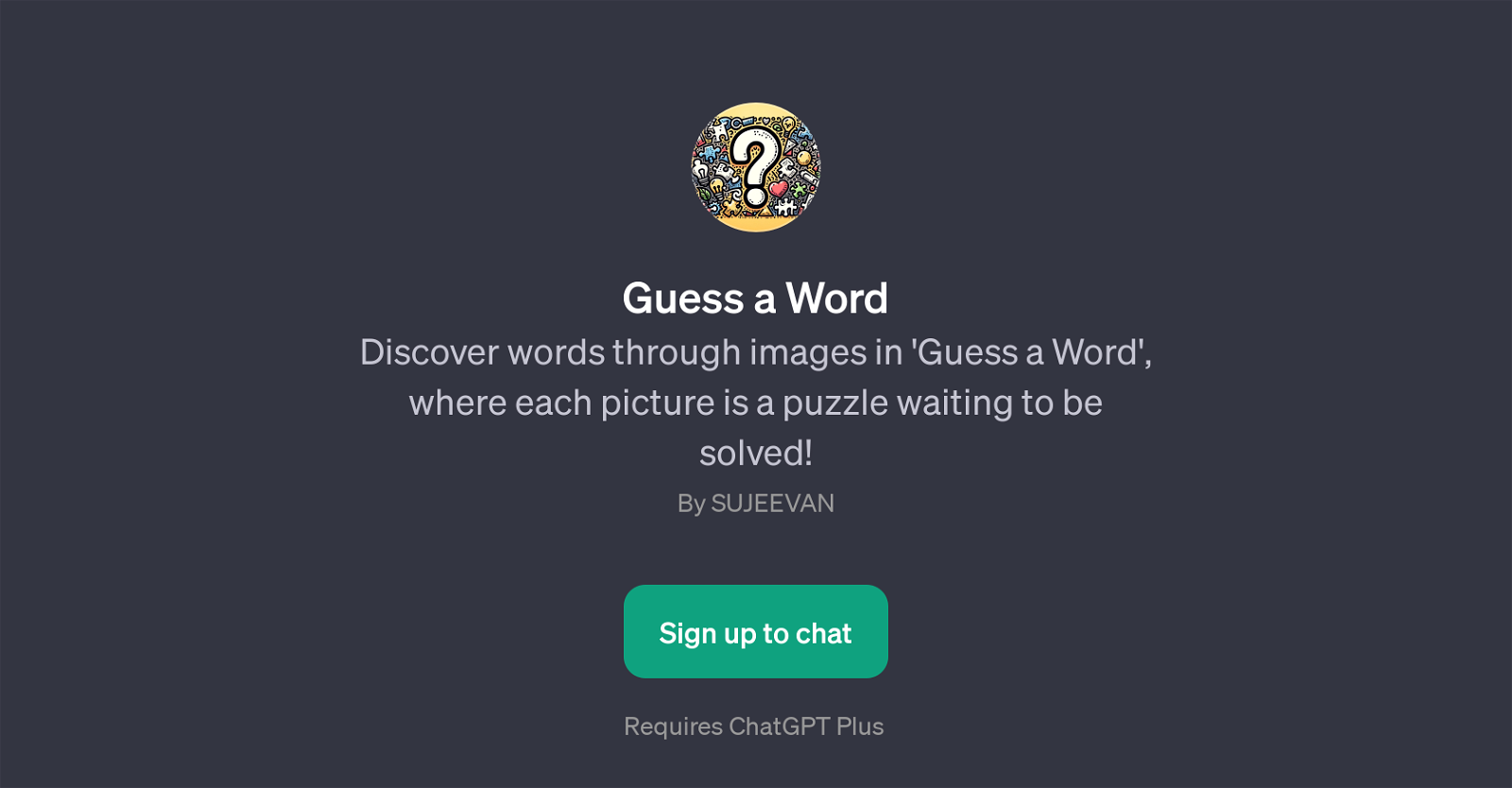 Guess a Word website