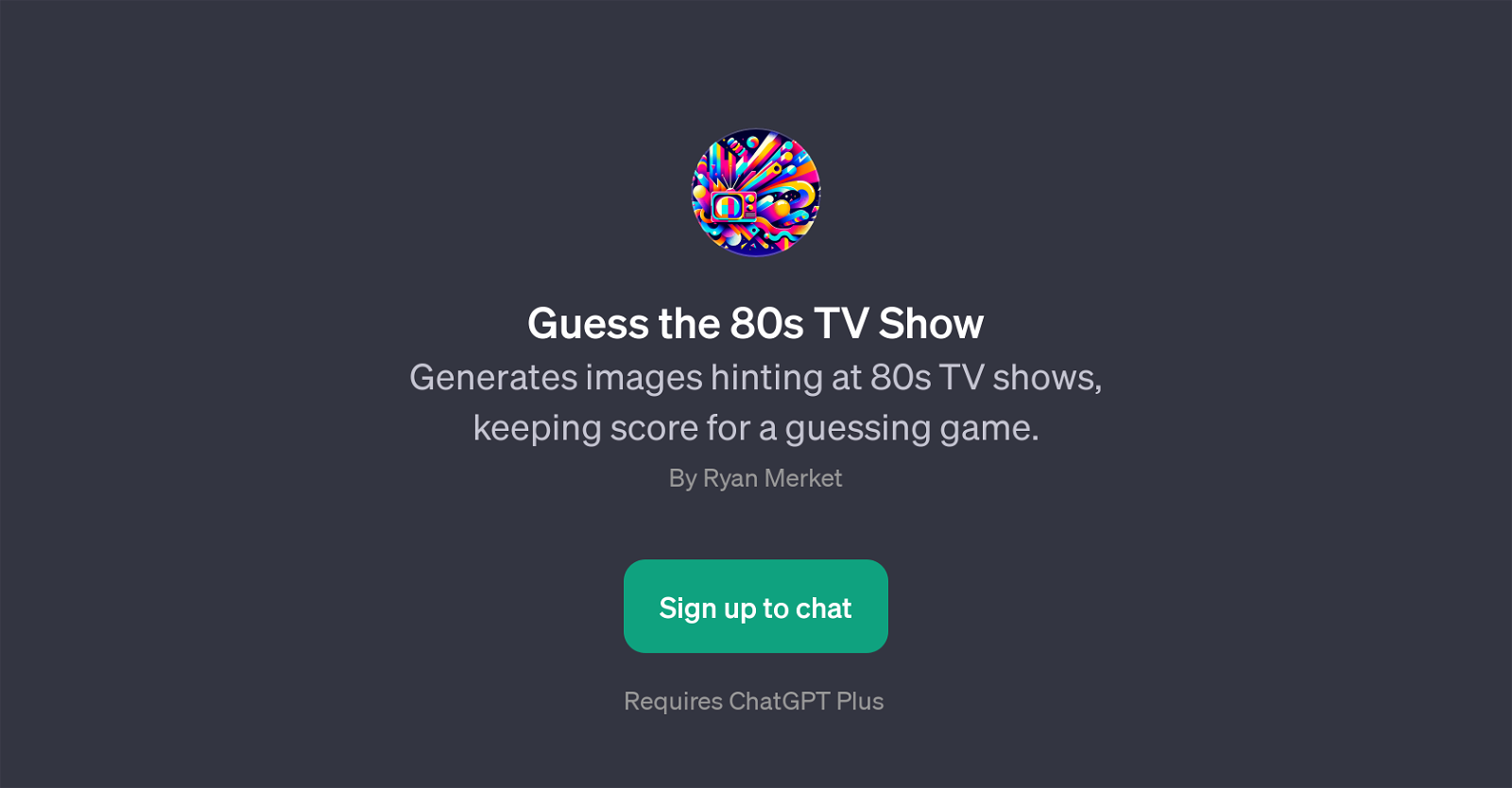 Guess the 80s TV Show website