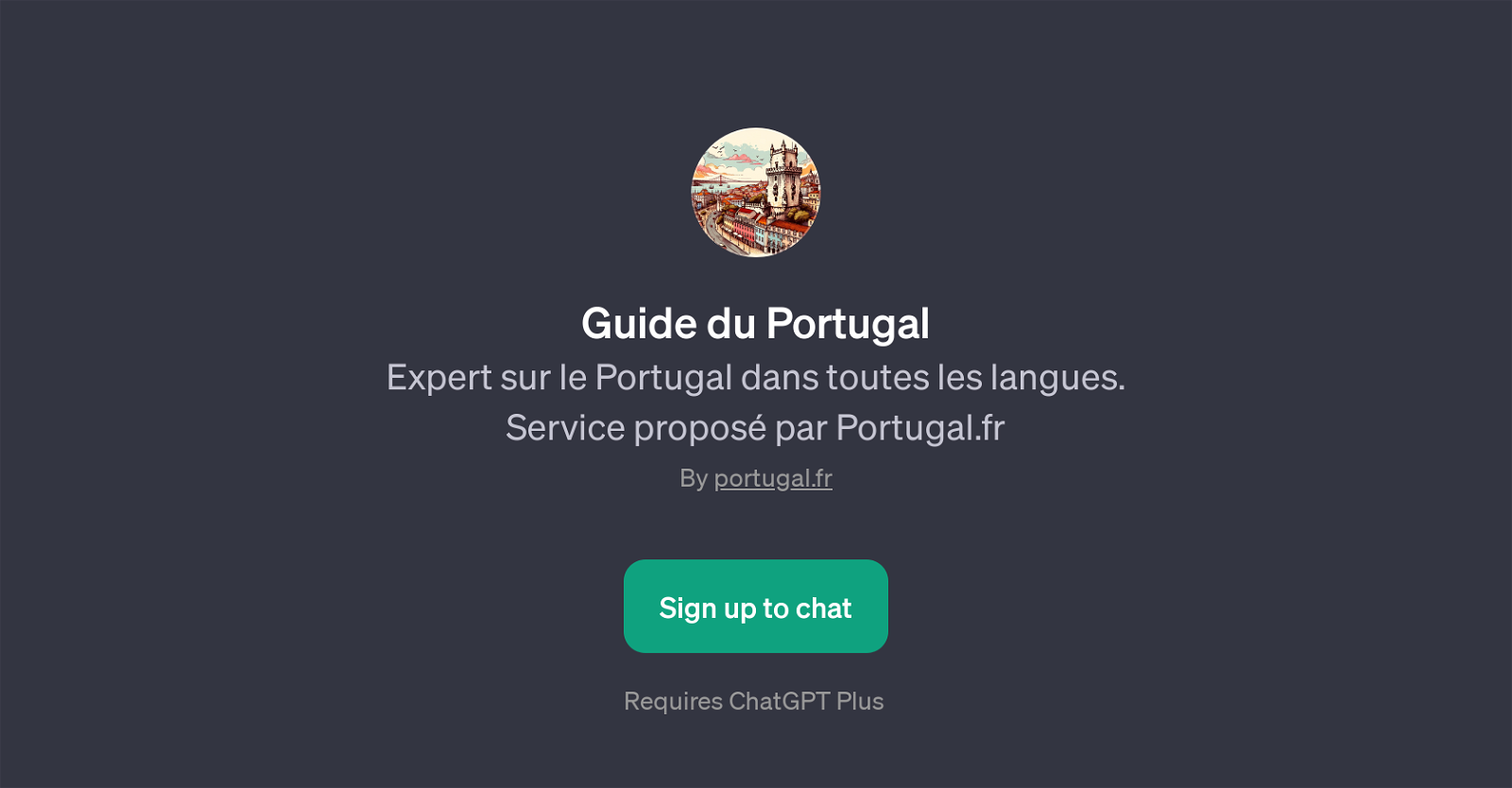 Guide du Portugal website