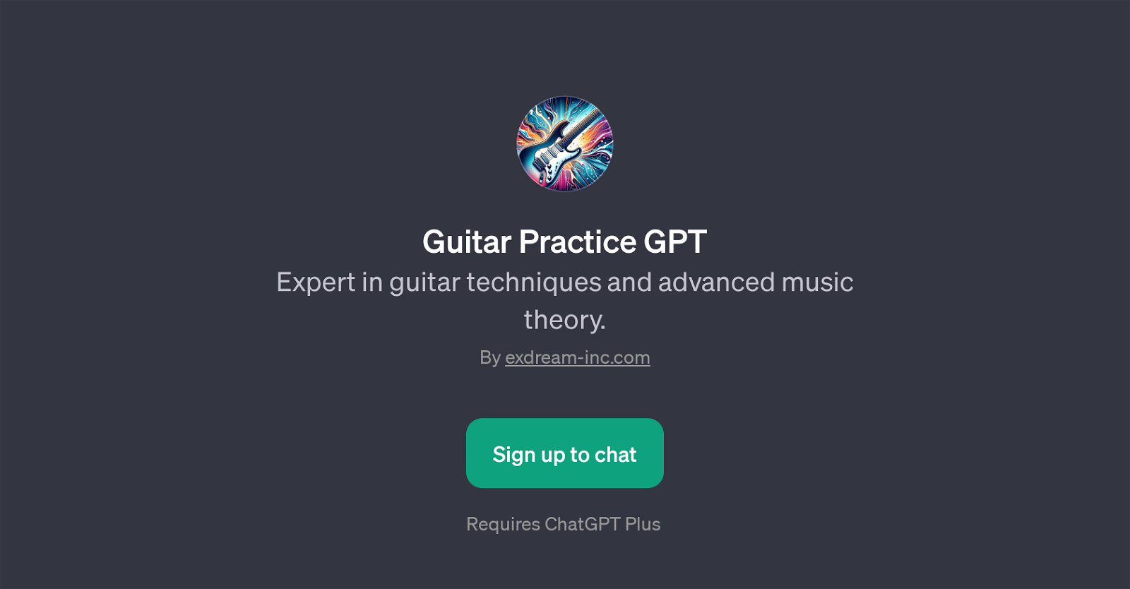 Guitar Practice GPT website