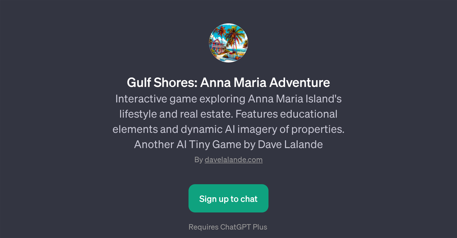 Gulf Shores: Anna Maria Adventure website