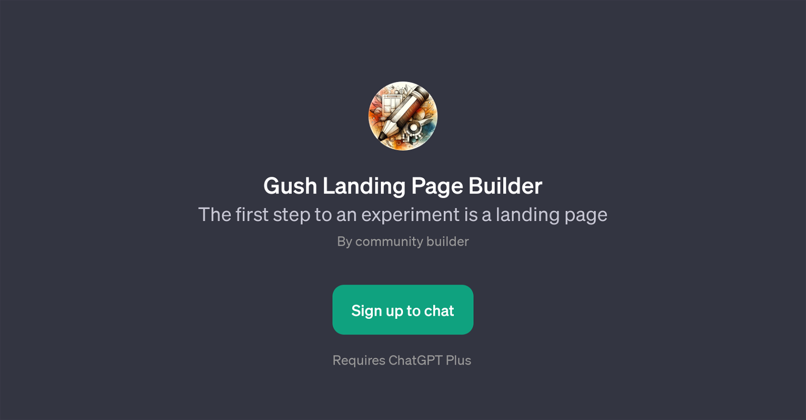 Gush Landing Page Builder website