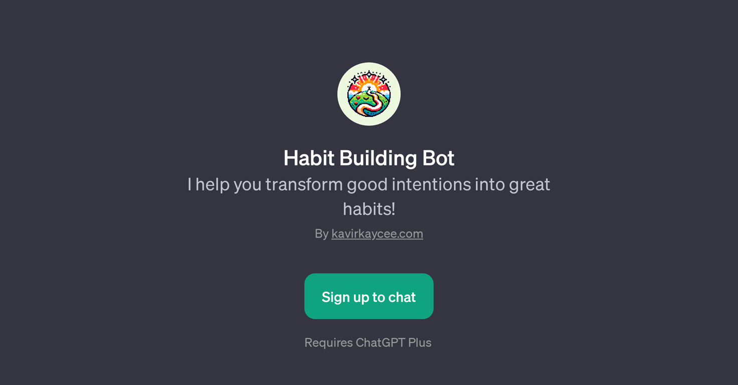 Habit Building Bot website
