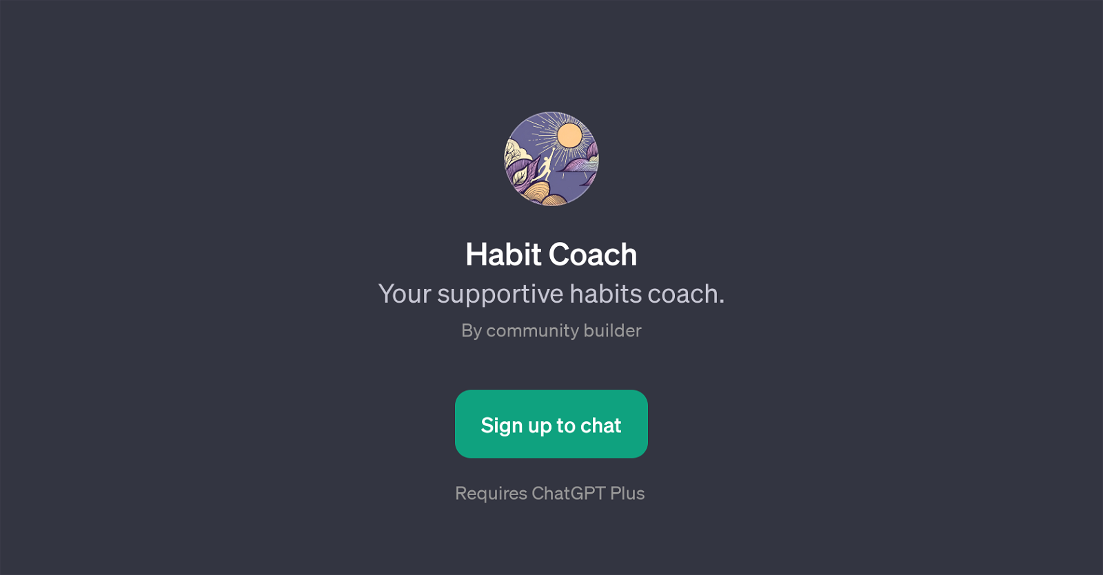 Habit Coach website