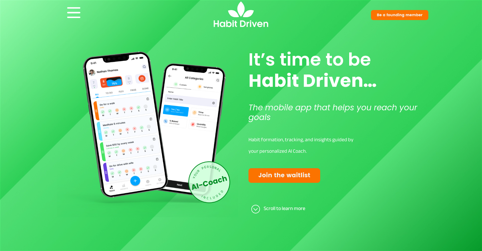 Habit Driven website
