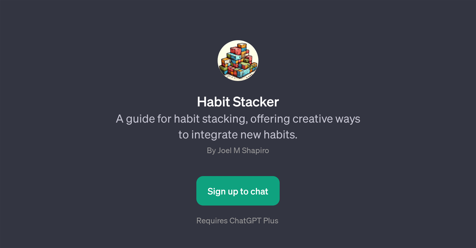 Habit Stacker website
