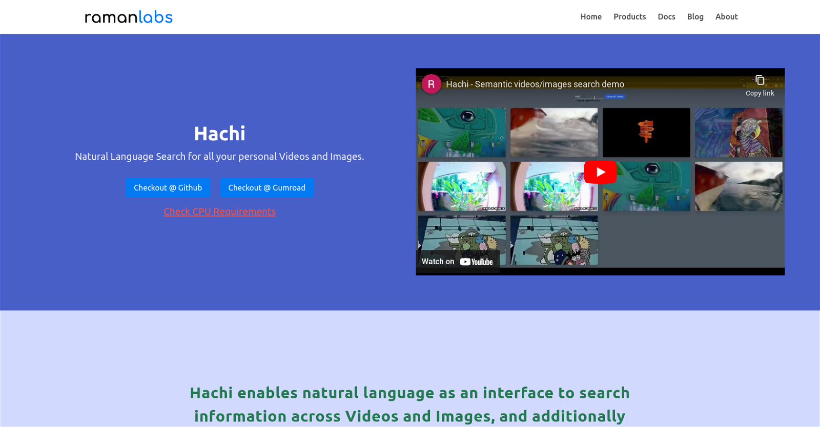 Hachi website