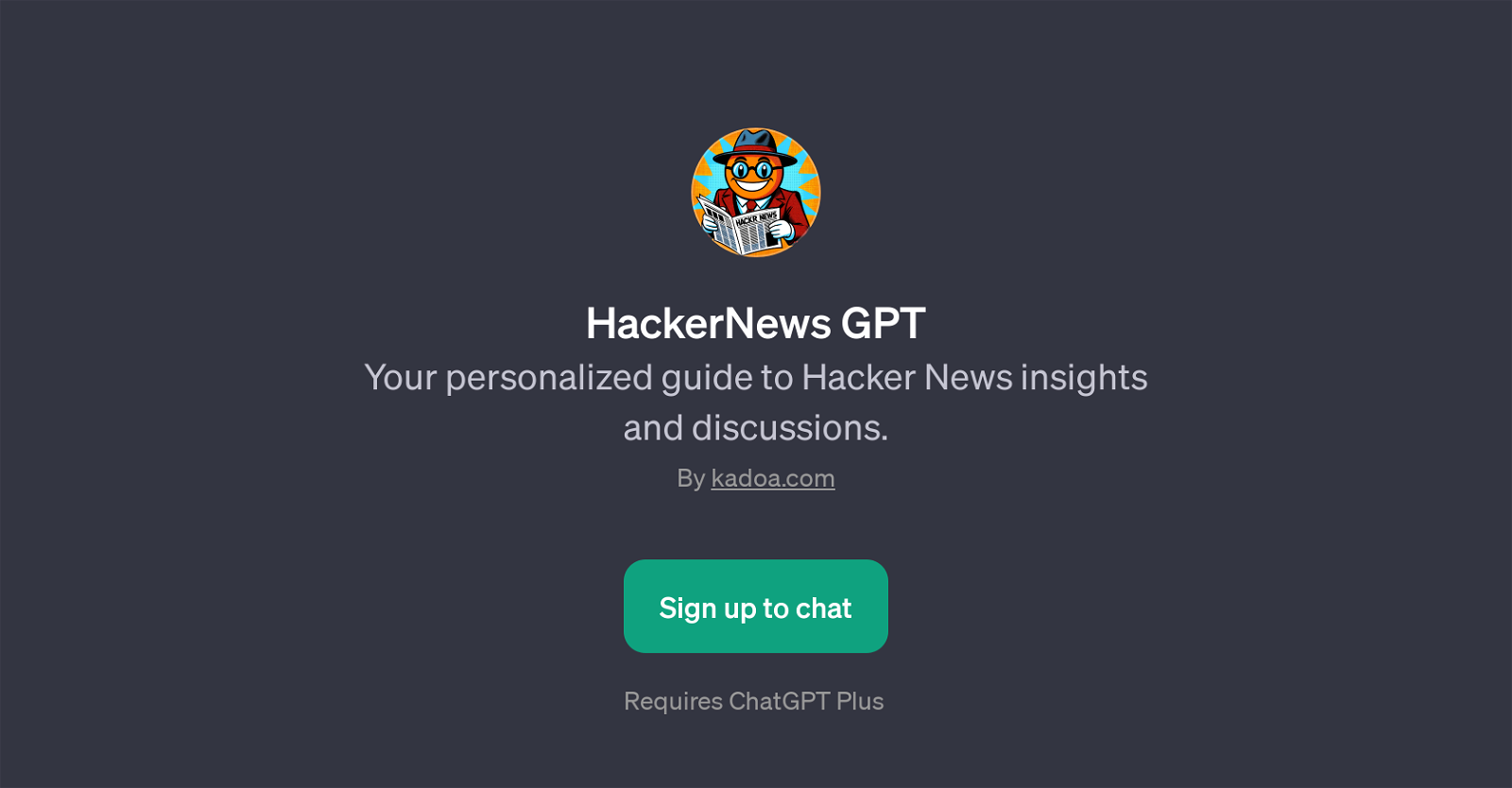 HackerNews GPT website