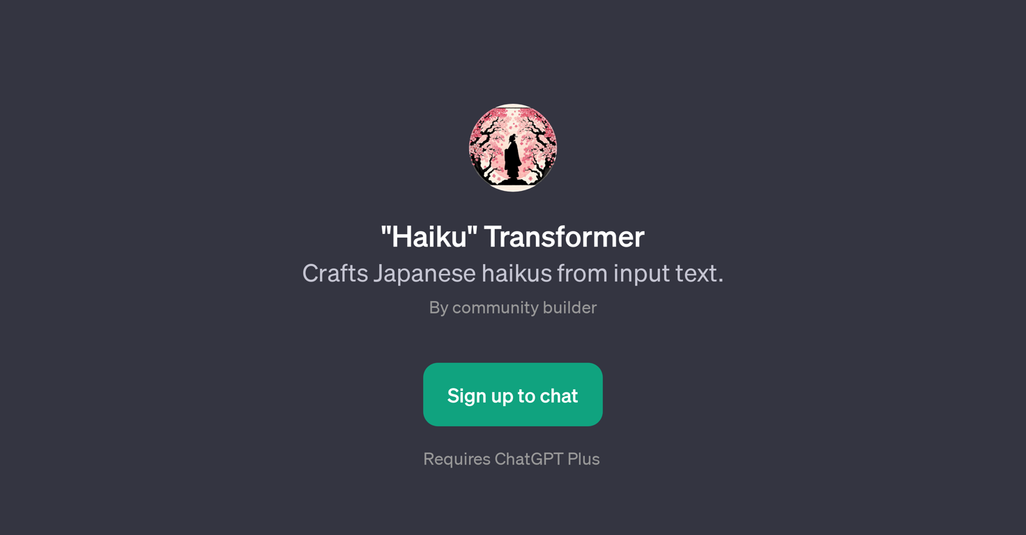 Haiku Transformer website