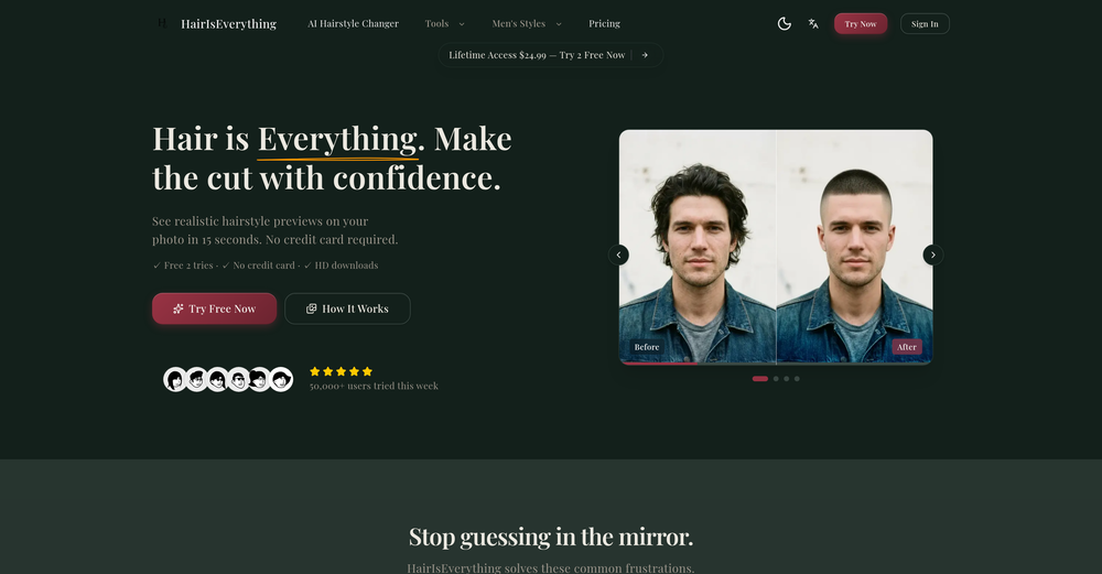 Hair Is Everything website