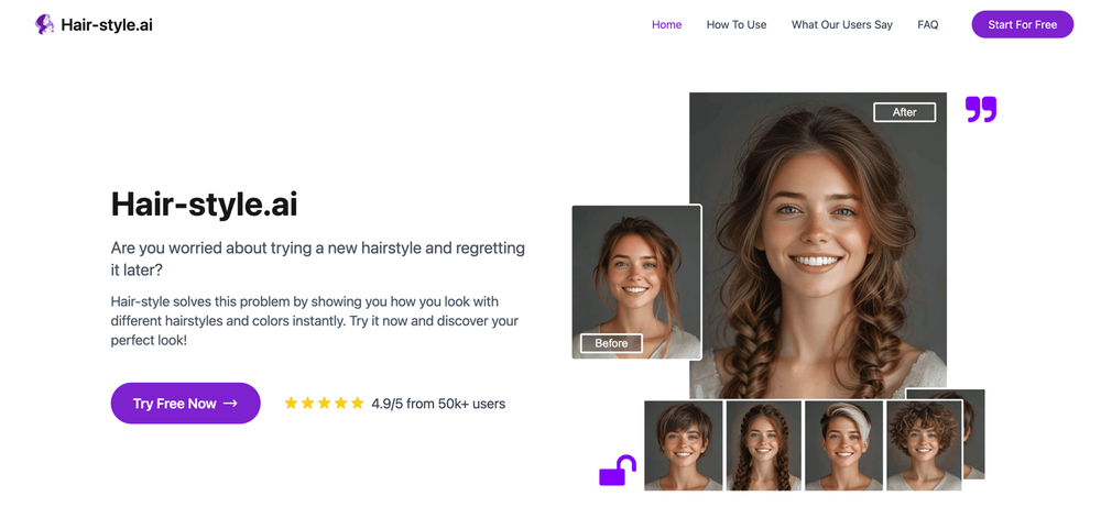 Hair-style.ai website