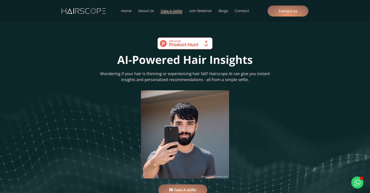 Hairscope AI website