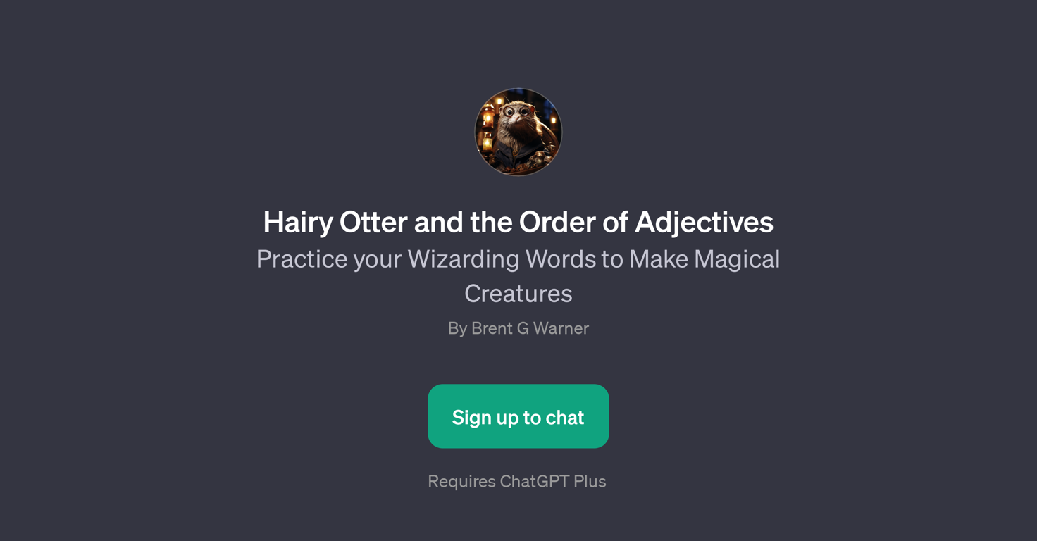 Hairy Otter and the Order of Adjectives website