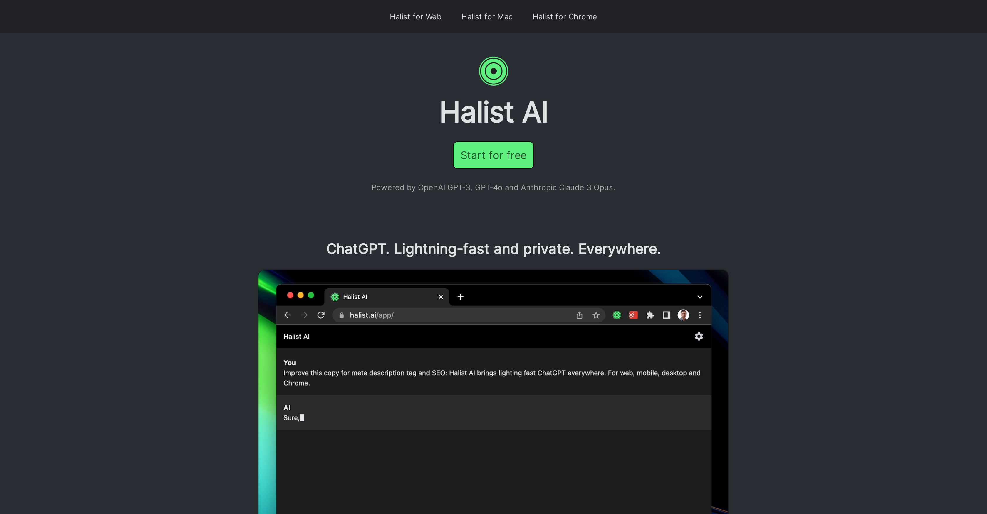 Halist Browser AI