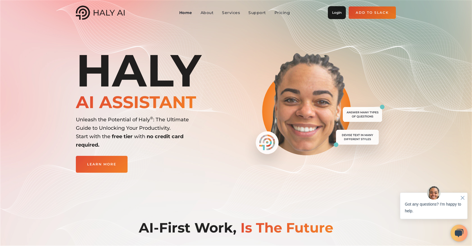 Haly website