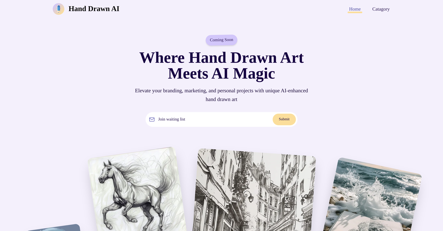 Hand Drawn AI website