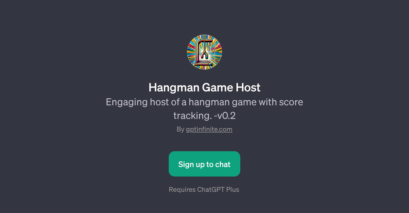 Hangman Game Host website