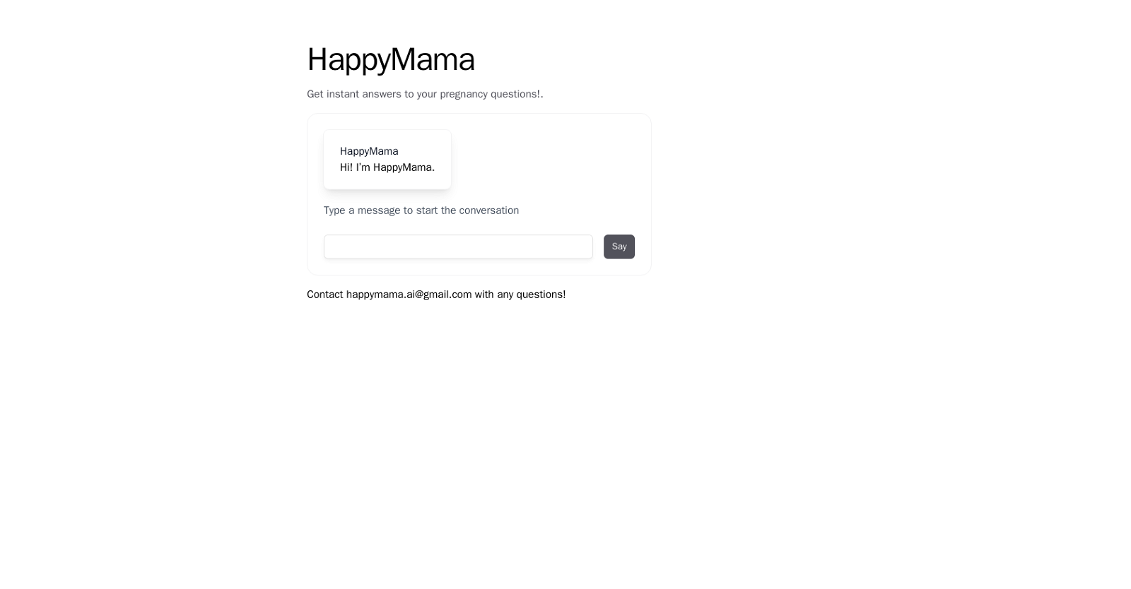 Happy Mama website
