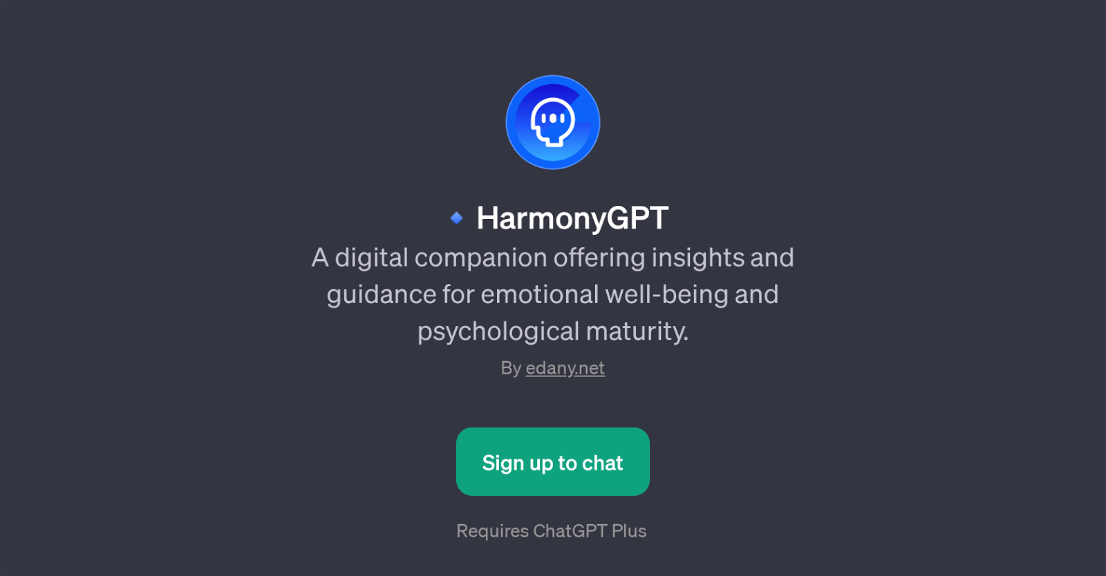 HarmonyGPT website