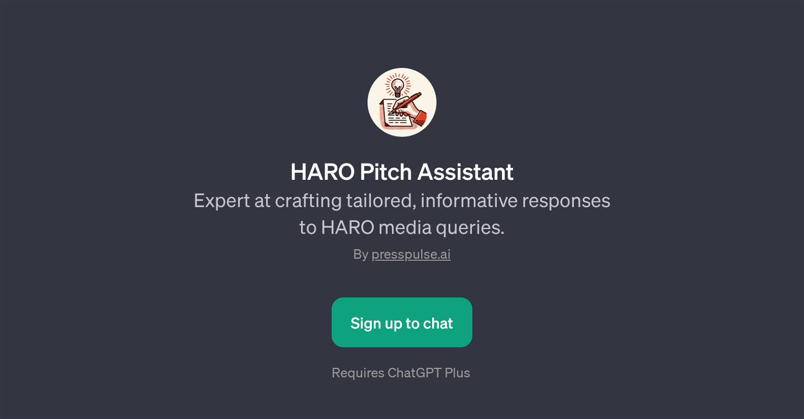 HARO Pitch Assistant website