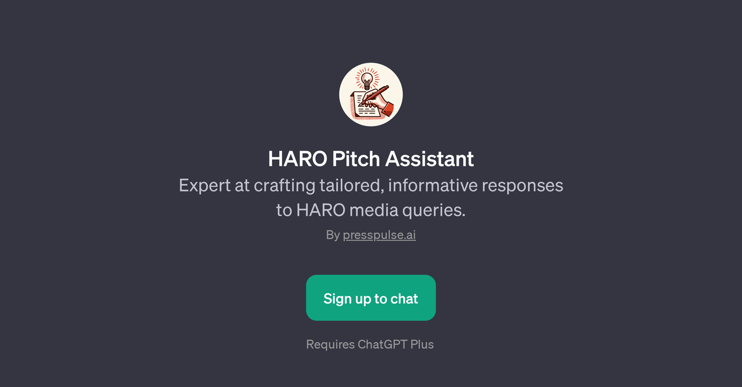 HARO Pitch Assistant website