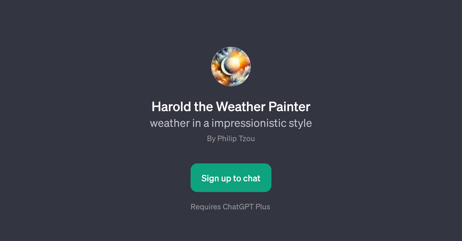 Harold the Weather Painter website