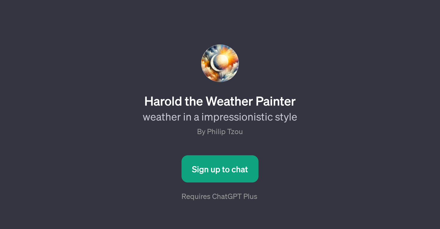 Harold the Weather Painter website