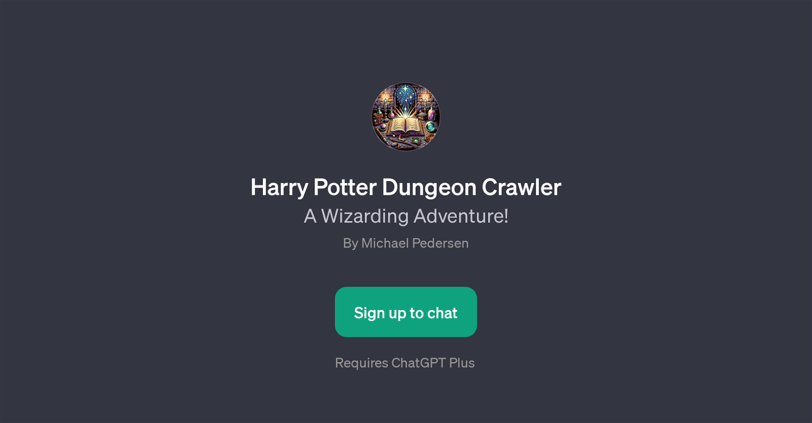 Harry Potter Dungeon Crawler website