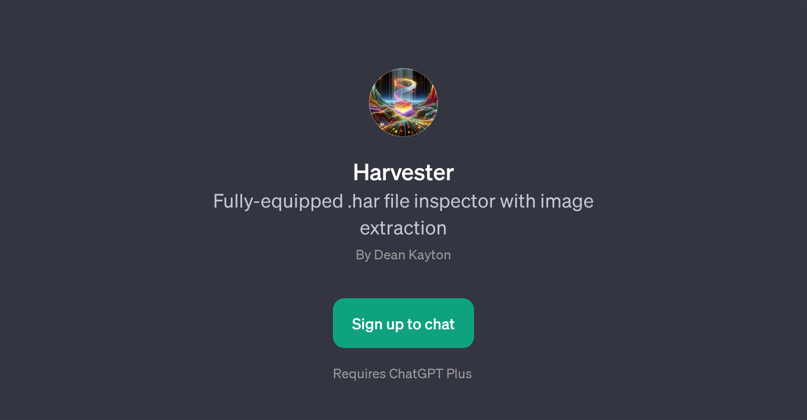 Harvester website