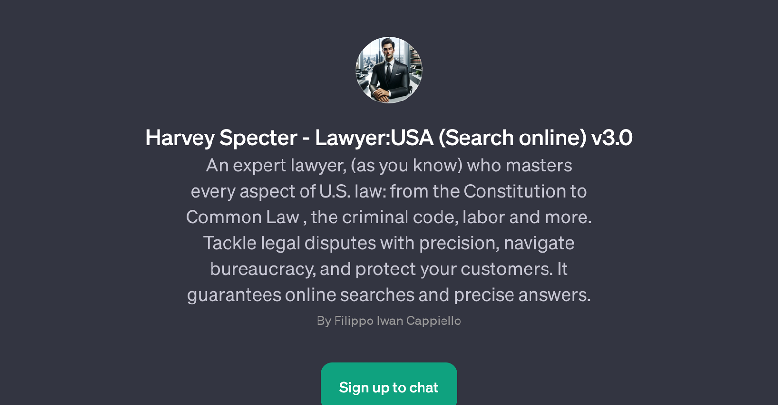 Harvey Specter - Lawyer:USA (Search online) v3.0 website