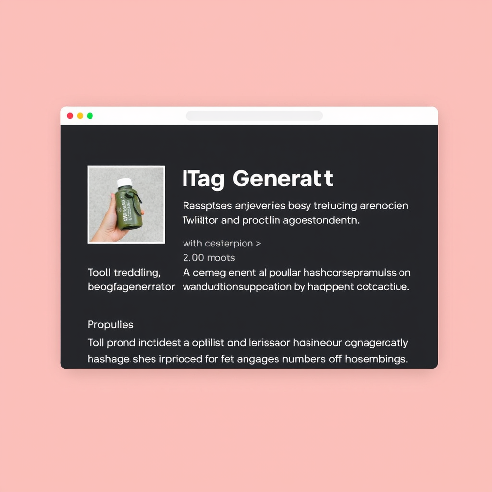 Hash Tag Generator website