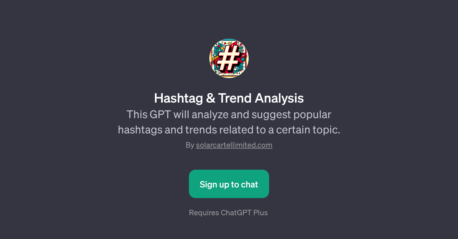 Hashtag & Trend Analysis website