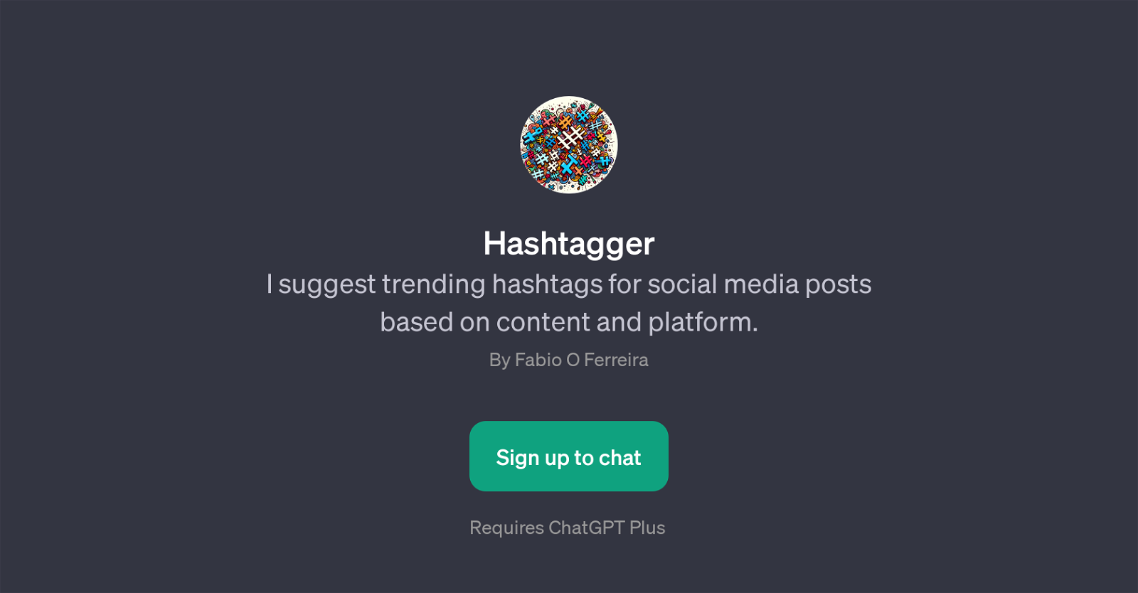 Hashtagger website