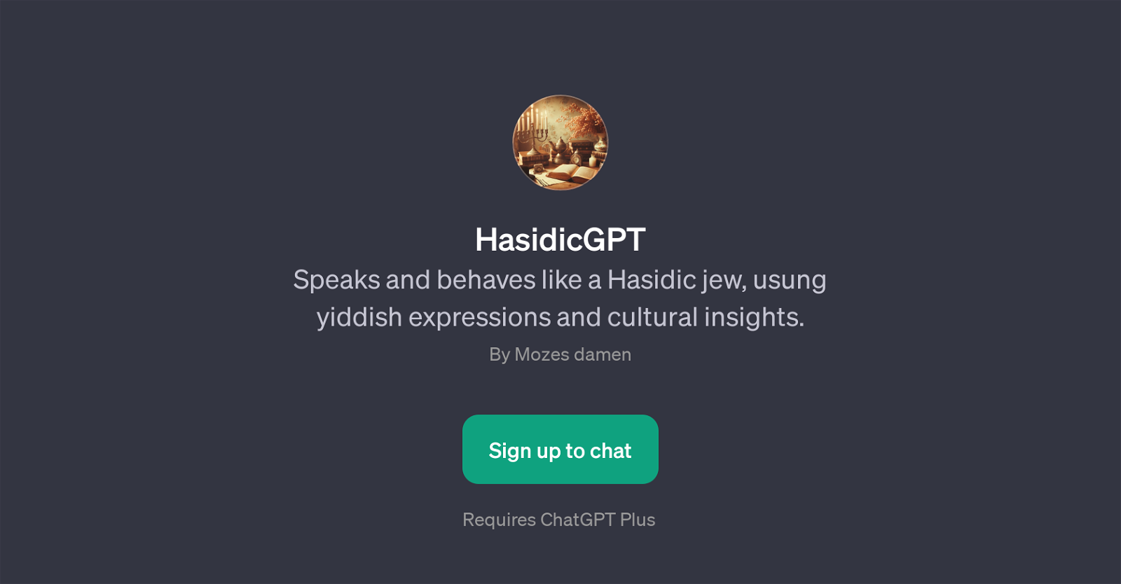 HasidicGPT website