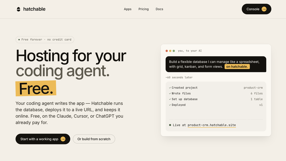 Hatchable website