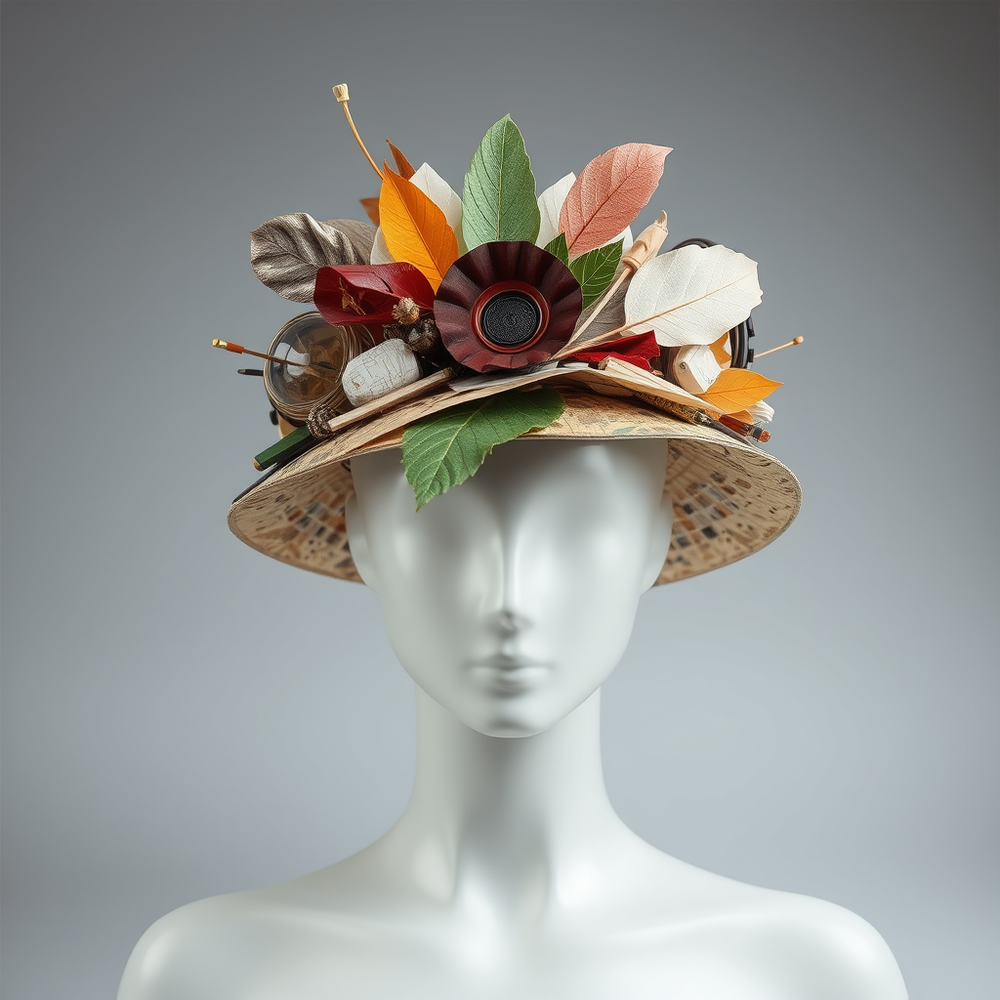 Hats Made From Unusual Materials website