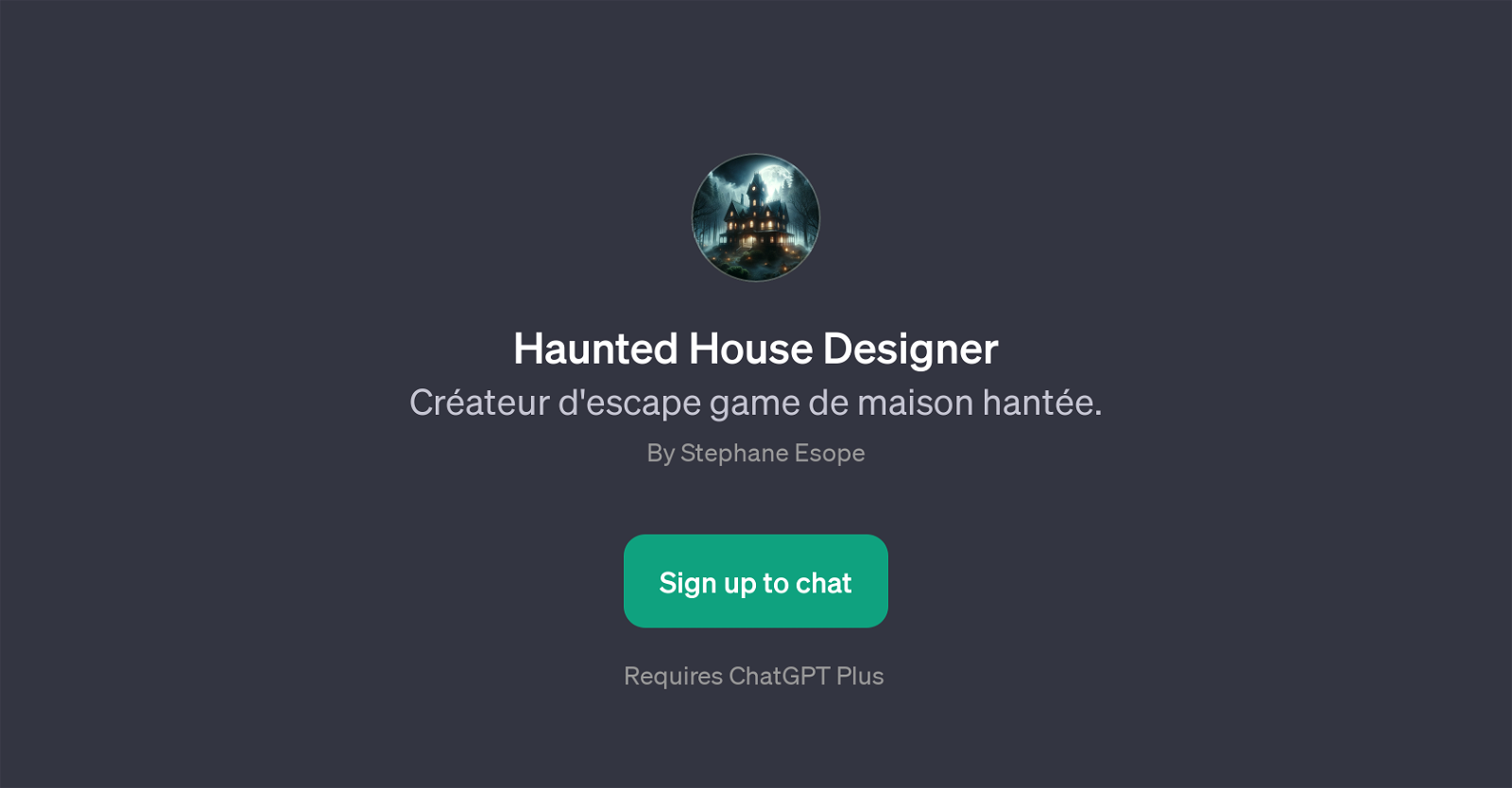 Haunted House Designer website